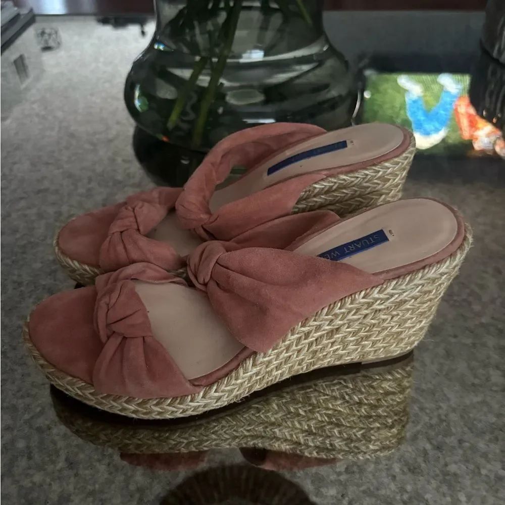 Stuart Weitzman Sarina Suede Wedges